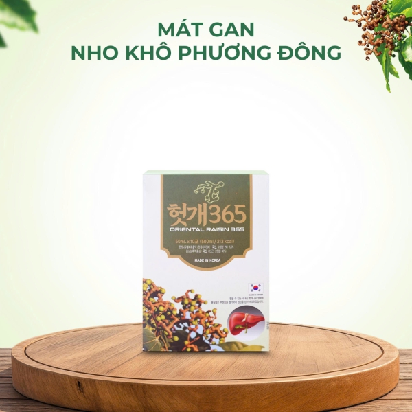 Nước Mát Gan Nho Khô Phương Đông 365: Giải Pháp Thanh Lọc Gan Từ Hàn Quốc