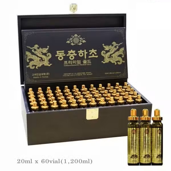 Tinh Chất Đông Trùng Hạ Thảo Bio Apgold Hàn Quốc Hộp Gỗ 60 Ống x 20ml – Bồi Bổ Sức Khỏe Toàn Diện