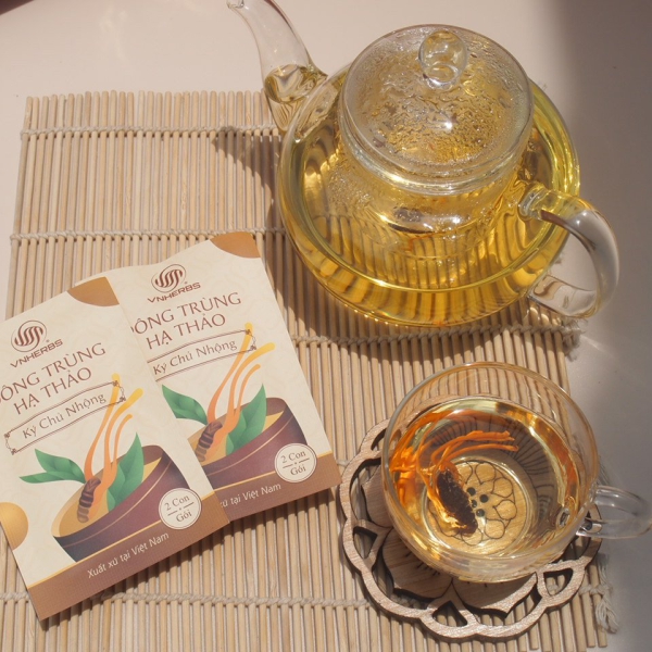 Đông Trùng Hạ Thảo Ký Chủ Nhộng hộp giấy 60 con – Bồi bổ sức khỏe, quà tặng ý nghĩa