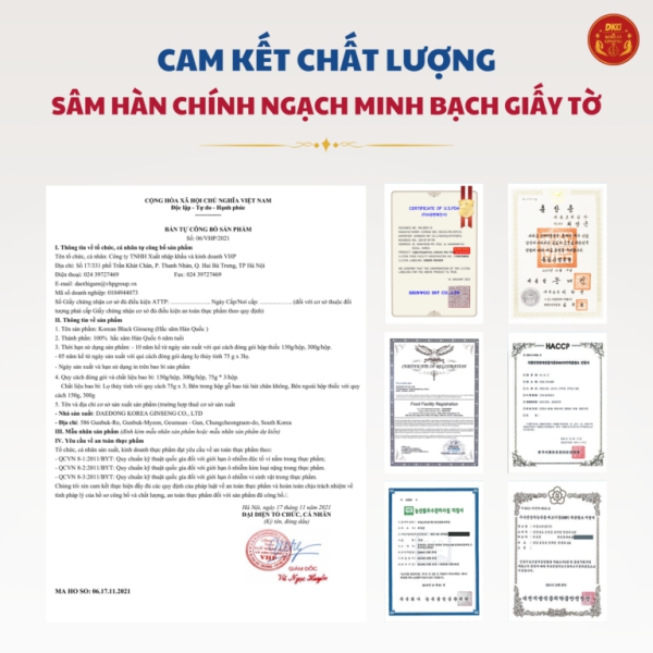 Hắc Sâm Củ Khô Thái Lát Daedong Korean Black Ginseng (1 lọ x 75gr) – Giúp bồi bổ cơ thể và tăng cường đề kháng
