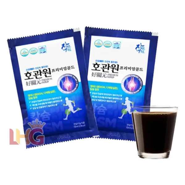 Nước Uống Xương Khớp MSM Hogwanwon Premium Gold (Hộp 30 Gói x 70ml) – Giúp khớp linh hoạt, giảm đau nhức