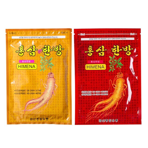Cao Dán Hồng Sâm Vàng Himena Hàn Quốc – Túi 20 Miếng