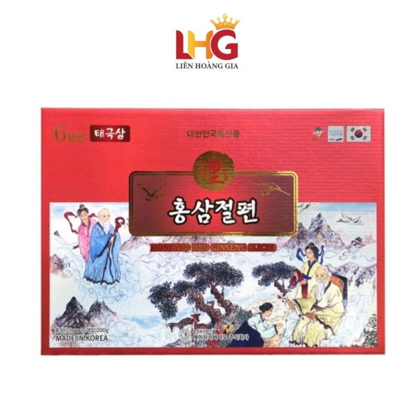 Hồng Sâm Củ Khô Thái Lát HG Bio 200g – Tinh Túy Nhân Sâm Hàn Quốc Nguyên Chất Cho Sức Khỏe Vàng