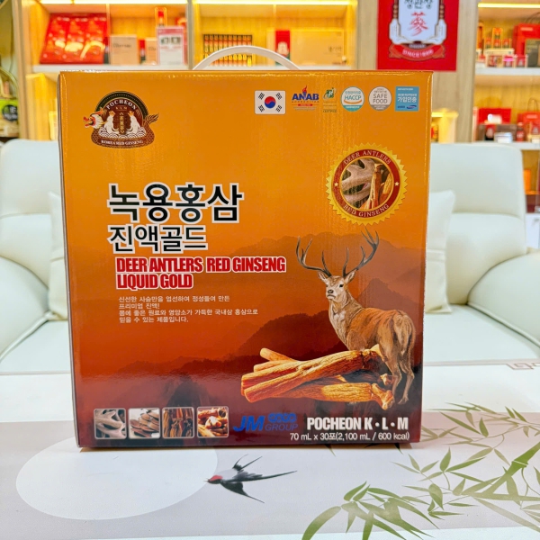 Nước Hồng Sâm Nhung Hươu Gold Pocheon – Sự Kết Hợp Hoàn Hảo Giúp Bồi Bổ Khí Huyết, Tăng Cường Sinh Lực Toàn Diện