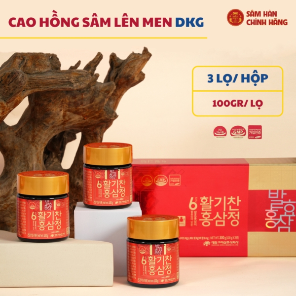 Cao Hồng Sâm Lên Men Daedong Korea Ginseng (Hộp 3 Lọ x 100g) - Giải pháp dưỡng sinh chuyên sâu giúp bồi bổ thể trạng, tăng sức đề kháng.