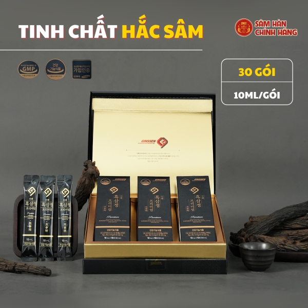 Hắc sâm HQ cao cấp 12mg/g (10mlx30 stick) - Daedong giúp tăng đề kháng, bồi bổ thể lực, giảm mệt mỏi và phục hồi cơ thể nhanh chóng.