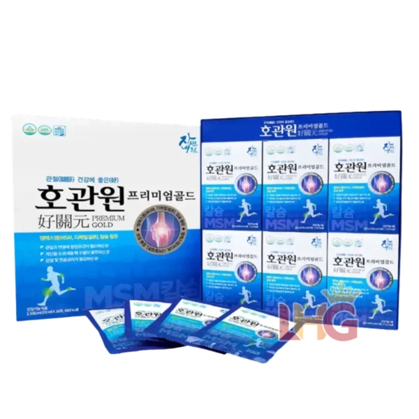 Nước Uống Xương Khớp MSM Hogwanwon Premium Gold (Hộp 30 Gói x 70ml) – Giúp khớp linh hoạt, giảm đau nhức