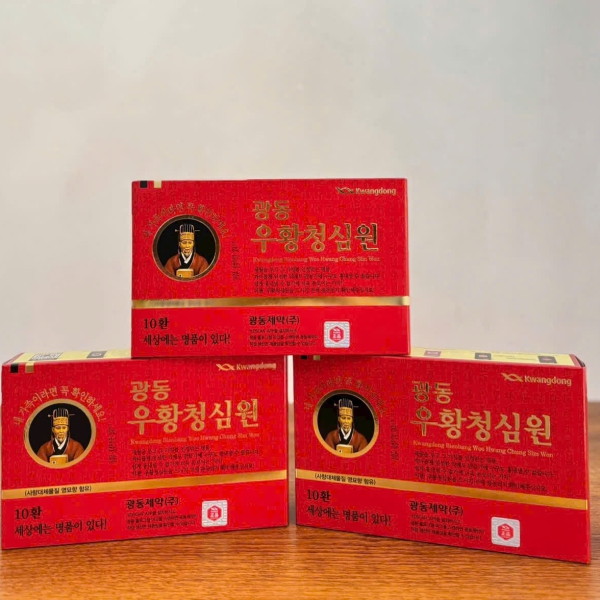 An Cung Vũ Hoàng Thanh Tâm KWANGDONG Hộp 10 Viên Chính Hãng Hàn Quốc