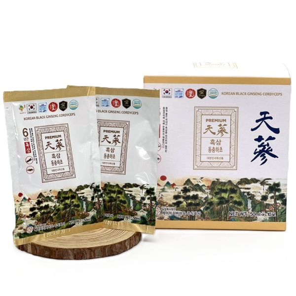Nước Hắc Sâm Đông Trùng Ginseng King 60 Gói x 50ml Chính Hãng Hàn Quốc – Bồi Bổ Sức Khỏe