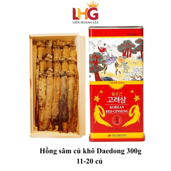 Hồng Sâm Củ Khô Daedong Hàn Quốc 300g (11 - 20 củ)