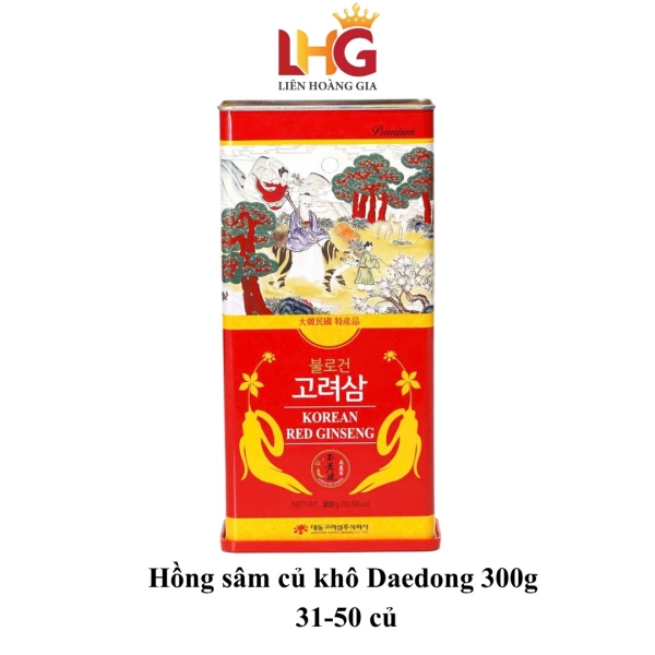 Hồng Sâm Củ Khô Daedong Hàn Quốc 300g (31-50 Củ)
