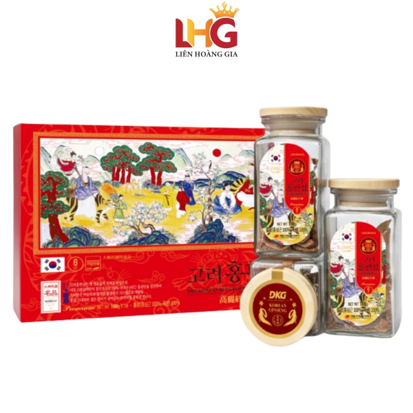 Hồng sâm khô Hàn Quốc thái lát premium Daedong 3 lọ x 100g – tuyển chọn sâm 6 năm tuổi vùng Geumsan giúp đại bổ cơ thể, tăng cường trí nhớ.