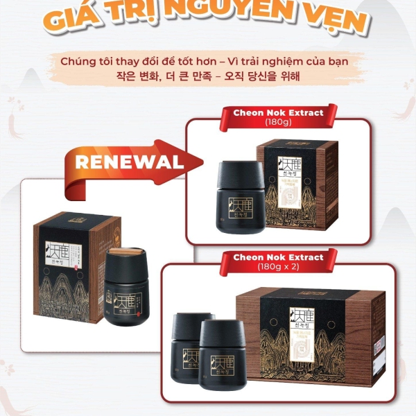 Tinh chất Hồng sâm Nhung hươu KGC Cheon Nok Extract – Tuyệt Tác Quà Tặng Sức Khỏe Từ Chính Phủ Hàn Quốc