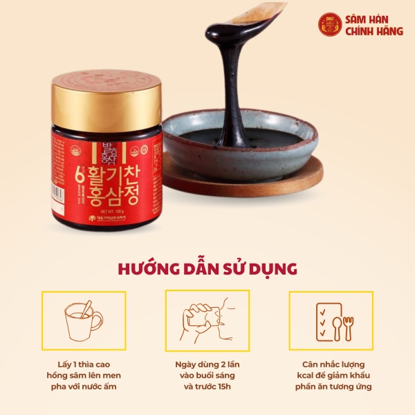 Cao Hồng Sâm Lên Men Daedong Korea Ginseng (Hộp 3 Lọ x 100g) - Giải pháp dưỡng sinh chuyên sâu giúp bồi bổ thể trạng, tăng sức đề kháng.