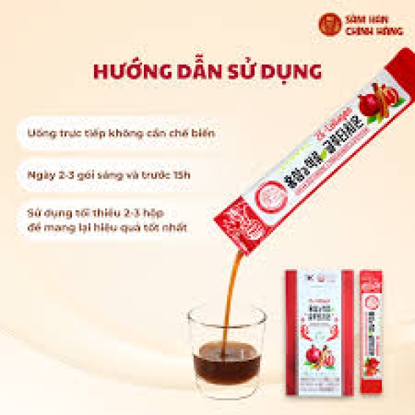 Collagen Hồng Sâm Lựu Glutathione Daedong (Hộp 30 Gói x 10ml) - Giải pháp dưỡng nhan tầng sâu, dưỡng trắng da, mờ thâm nám và điều hòa nội tiết tố nữ.