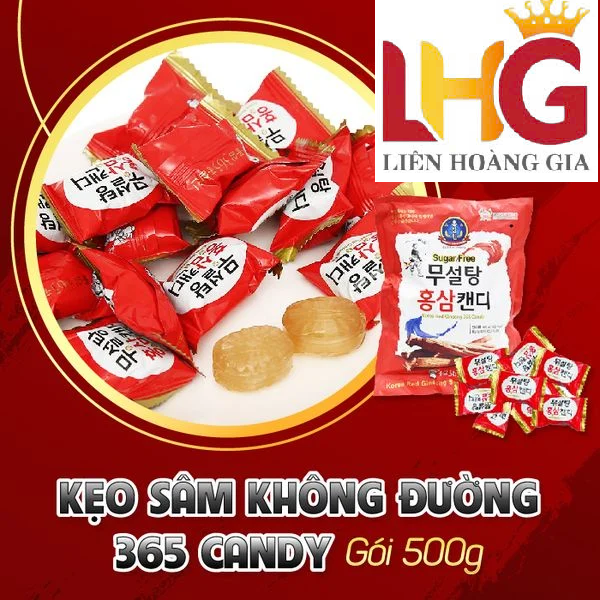 Kẹo hồng sâm Hàn quốc không đường 365 500g