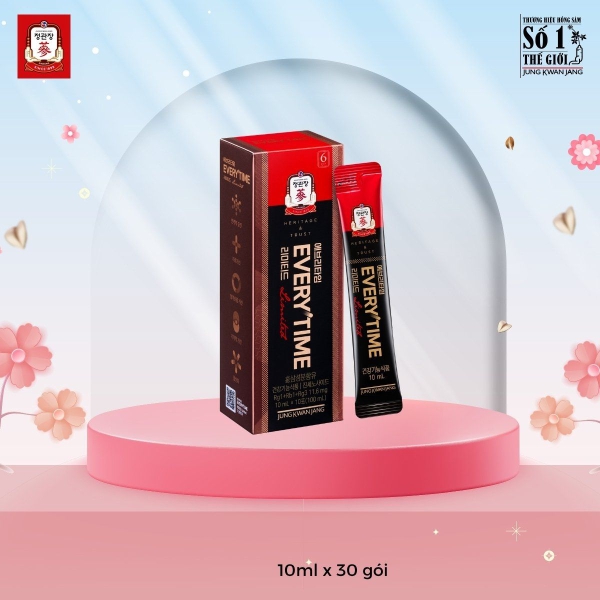 Tinh Chất Hồng Sâm Pha Sẵn KGC Everytime Limited: Tinh Hoa Địa Sâm Dạng Gói Độc Quyền