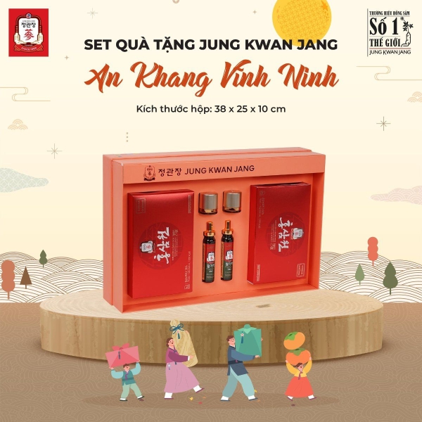 An Khang Vĩnh Ninh: Bộ Quà Tặng Hồng Sâm KGC Jung Kwan Jang Cao Cấp Cho Sức Khỏe
