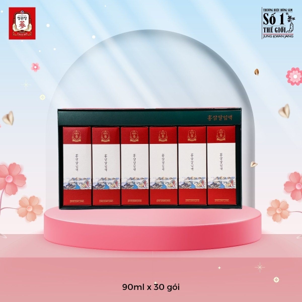 Nước Hồng Sâm Tinh Khiết Hảo Hạng KGC Pure Extract 90ml: 100% Củ Sâm 6 Năm Tuổi