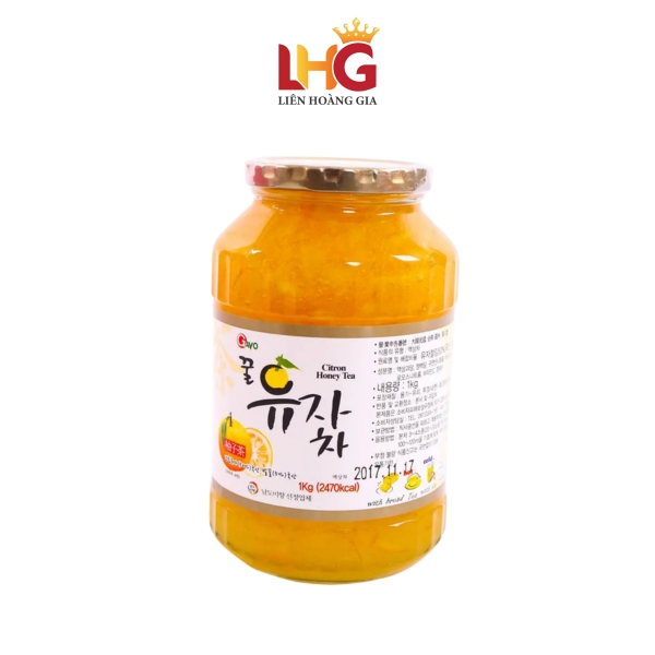 Mật Ong Chanh Honey Citron Tea Dooraewon (Hũ 1kg) - Tăng cường đề kháng, bổ sung Vitamin C và hỗ trợ làm dịu cổ họng.