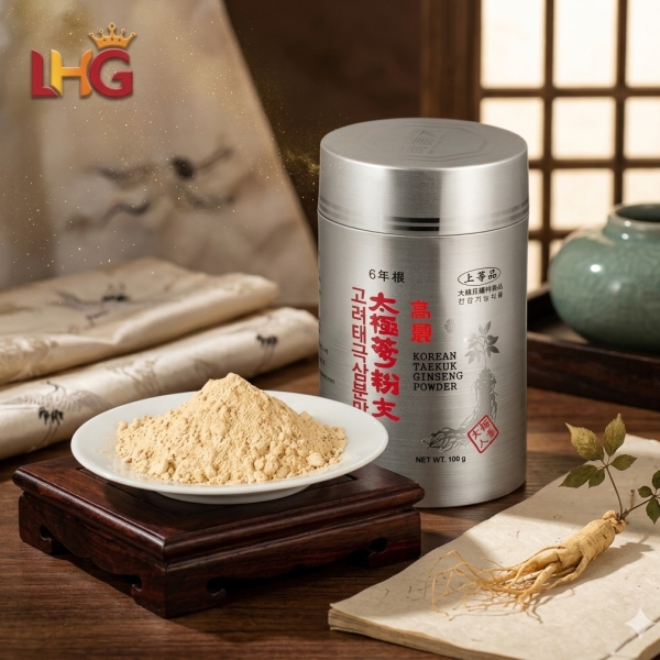 Bột Thiên Sâm Thái Cực Korean Taekuk Ginseng Powder Premium – Hộp 1 Lọ 100g giúp bồi bổ cơ thể, nâng cao đề kháng và tăng cường trí nhớ