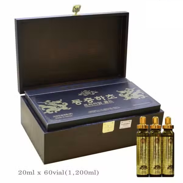 Tinh Chất Đông Trùng Hạ Thảo Bio Apgold Hàn Quốc Hộp Gỗ 60 Ống x 20ml – Bồi Bổ Sức Khỏe Toàn Diện