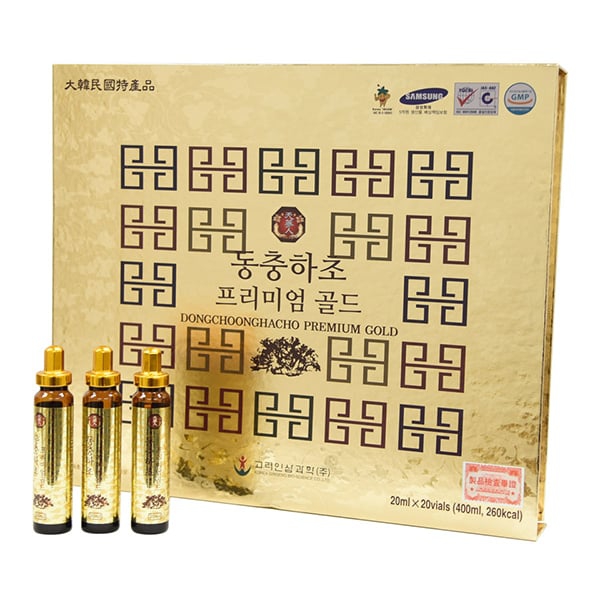 Nước Đông Trùng Hạ Thảo Bio Science Hàn Quốc Hộp Vàng 20 Ống x 20ml – Bồi Bổ Sức Khỏe Toàn Diện