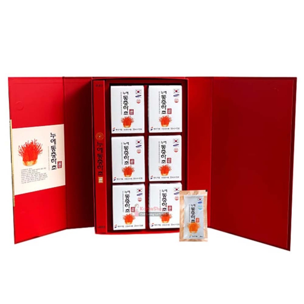 Nước Đông Trùng Hạ Thảo Hộp Đỏ Cao Cấp Hàn Quốc Nongzincicphum 60 gói x 30ml – Bồi Bổ Sức Khỏe, Quà Biếu Sang Trọng