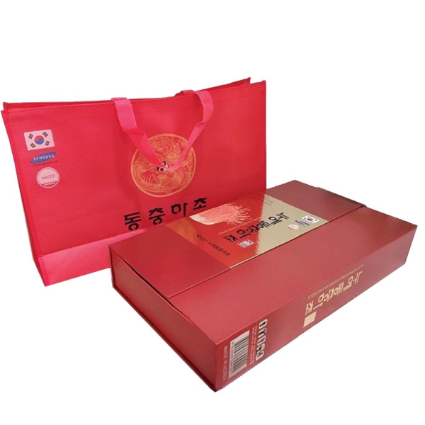 Nước Đông Trùng Hạ Thảo Hộp Đỏ Cao Cấp Hàn Quốc Nongzincicphum 60 gói x 30ml – Bồi Bổ Sức Khỏe, Quà Biếu Sang Trọng