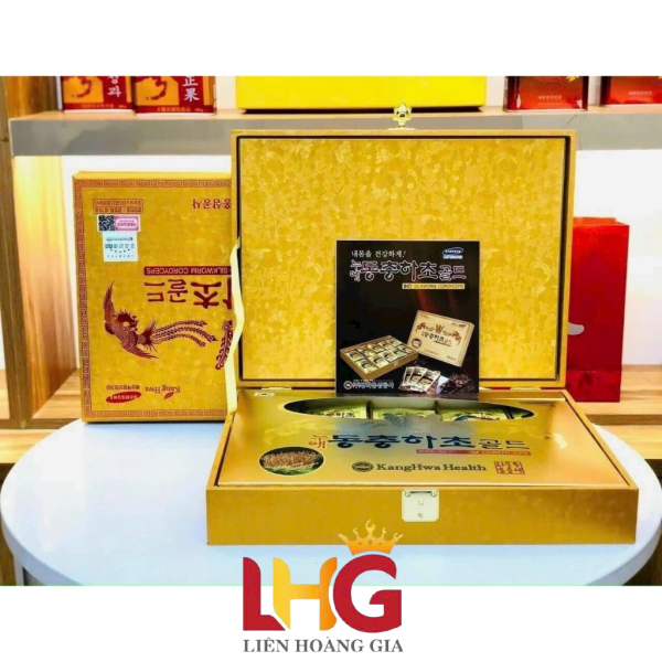 Nước Đông Trùng Hạ Thảo Hàn Quốc Hộp Gỗ Vàng 60 Gói – Chính Hãng, Giá Tốt