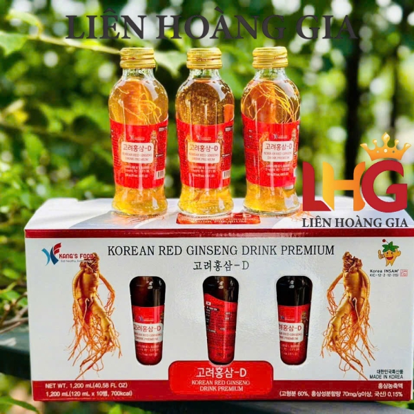 Nước hồng sâm có củ tươi Kang Foods Hàn Quốc Chính Hãng 120ml