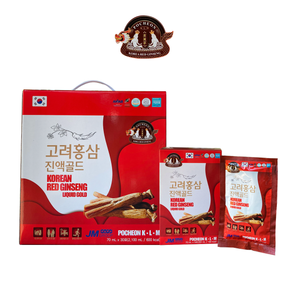 Nước Hồng Sâm Gold Pocheon Hàn Quốc 30 Gói: Bồi Bổ Sức Khỏe