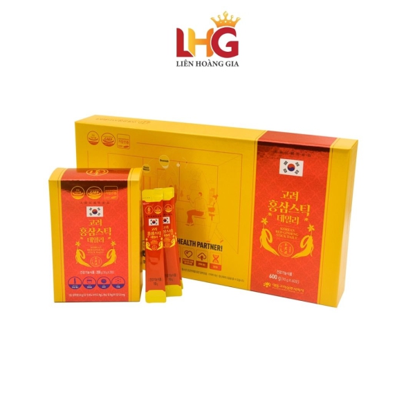 Nước Hồng Sâm Hàn Quốc Daily Daedong (Hộp 60 Gói) - Tinh chất sâm 6 năm tuổi và thảo dược giúp tăng đề kháng, giảm mệt mỏi và bồi bổ sức khỏe bền bỉ.
