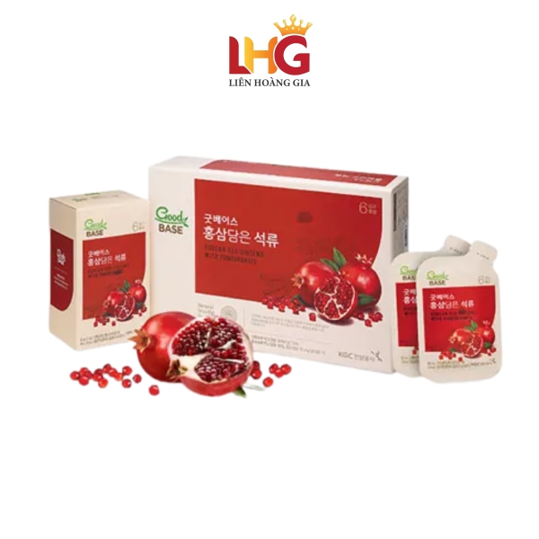 Nước Hồng Sâm KGC Goodbase Lựu Đỏ (50ml x 30 Gói) – Tinh Túy Thiên Nhiên Cho Sức Khỏe Và Sắc Đẹp