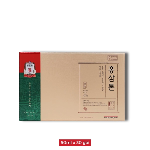 Nước Hồng Sâm Pha Sẵn KGC Tonic Original 50ml x 30 Gói - Chính Hãng Hàn Quốc