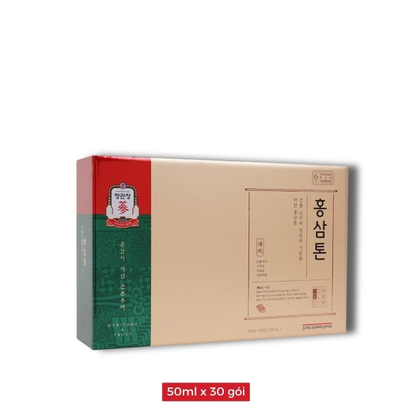 Nước Hồng Sâm Pha Sẵn KGC Tonic Original 50ml x 30 Gói - Chính Hãng Hàn Quốc