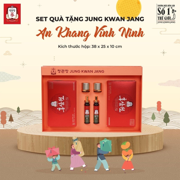 An Khang Vĩnh Ninh: Bộ Quà Tặng Hồng Sâm KGC Jung Kwan Jang Cao Cấp Cho Sức Khỏe