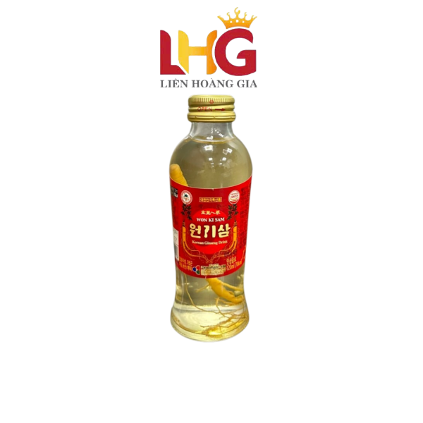 Nước Hồng Sâm Có Củ Wonkisam 120ml x 10 Chai: Tinh Túy Từ Sâm Tươi Hàn Quốc