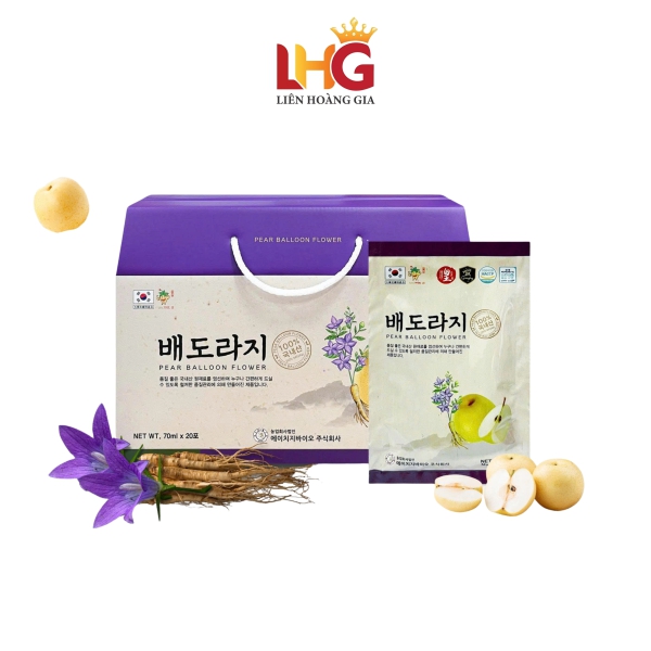 Nước Lê Hoa Chuông Hàn Quốc (20 Gói) - Giải Pháp Vàng Cho Hệ Hô Hấp