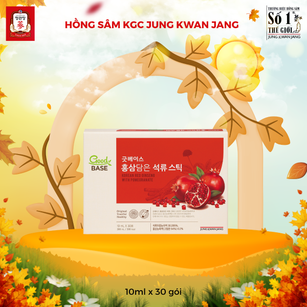 Nước Hồng Sâm KGC Goodbase Lựu Đỏ 10ml x 30 Gói