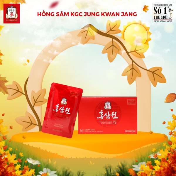 Nước Hồng Sâm Won KGC 70ml x 15 Gói: Tinh Hoa Sâm Chính Phủ Hàn Quốc