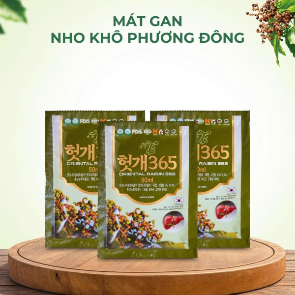 Nước Mát Gan Nho Khô Phương Đông 365: Giải Pháp Thanh Lọc Gan Từ Hàn Quốc