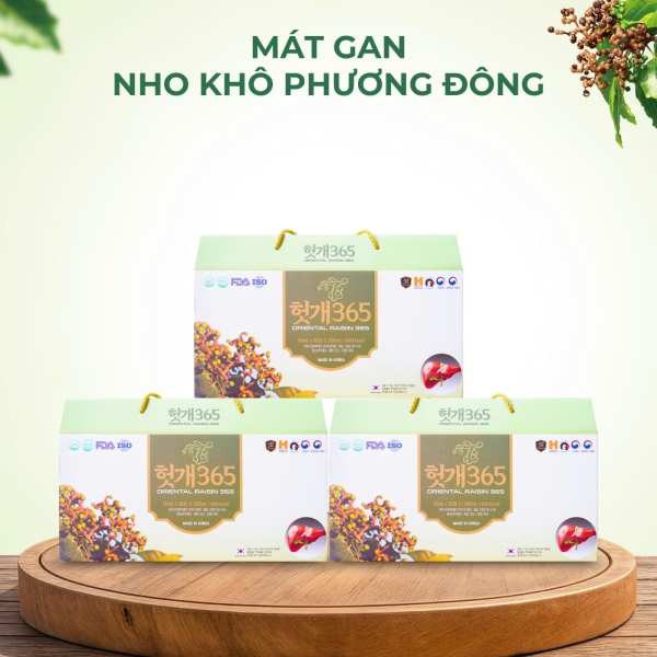 Nước Mát Gan Nho Khô Phương Đông 365: Giải Pháp Thanh Lọc Gan Từ Hàn Quốc