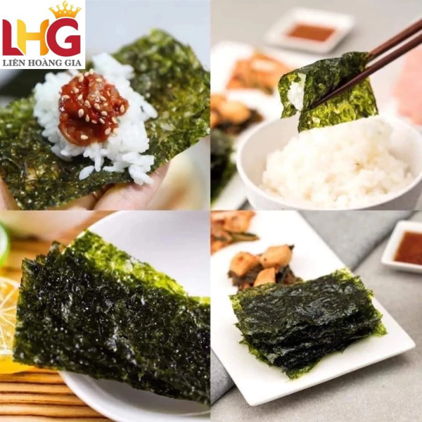 Rong biển ăn liền KFish vị trà xanh nhập khẩu Hàn Quốc lốc 16 gói