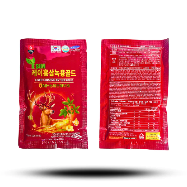 Nước Hồng Sâm Nhung Hươu Hàn Quốc KSun Nonghyup Hộp 20 Gói x 70ml