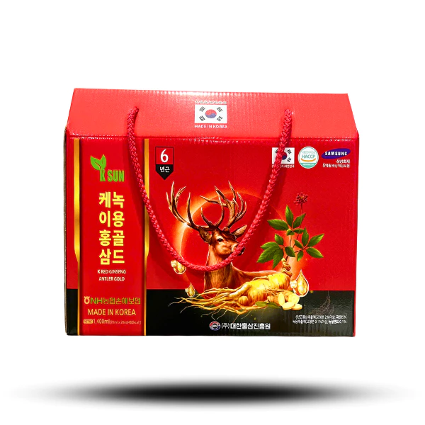 Nước Hồng Sâm Nhung Hươu Hàn Quốc KSun Nonghyup Hộp 20 Gói x 70ml