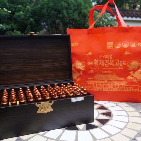 Tinh Chất Đông Trùng Premium 365 Emperor Gyeongokgo Gold 60 Ống Hàn Quốc – Bồi Bổ Toàn Diện, Quà Tặng Sức Khỏe Cao Cấp