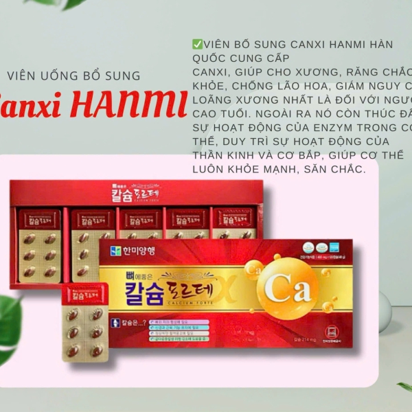 Viên Uống Bổ Sung Canxi Hanmi Hàn Quốc 120 Viên Chính Hãng: Giải Pháp Toàn Diện Cho Xương Khỏe