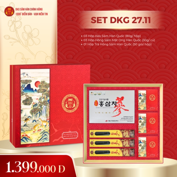 Set Quà Tết DKG.11 VHP Ginseng – Biểu Tượng An Khang Thịnh Vượng
