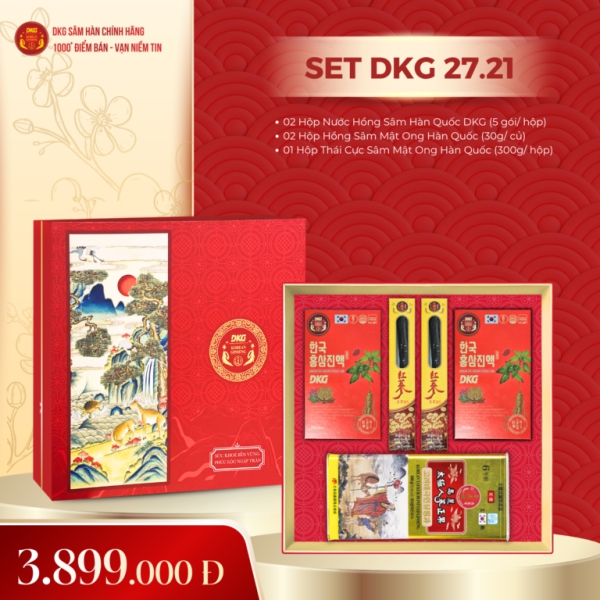 Set Quà Tết DKG.21 Cao Cấp – Kiệt Tác Thái Cực Sâm & Hồng Sâm Hoàng Gia